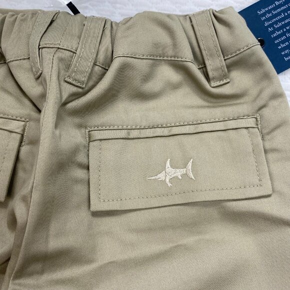 Saltwater Boys Company Chino Pants Kids Size 2T Khaki Ponce Performance Stretch - Picture 4 of 9